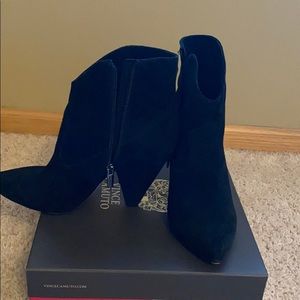 Vince Camuto Black Suede Bootie